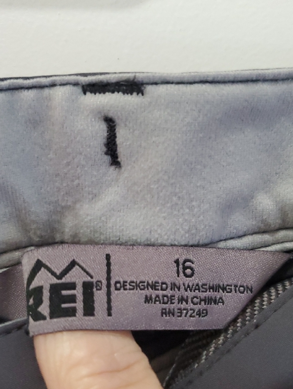 REI Women's Charcoal Gray Bermuda Shorts - Picture 3 of 12